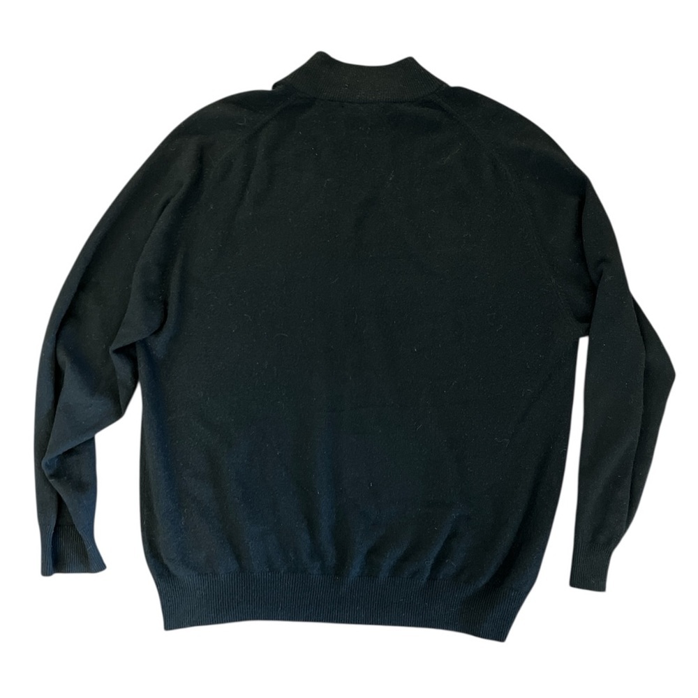 RECORD 100% Cashmere Black Mock Neck Sweater - Picture 2 of 9